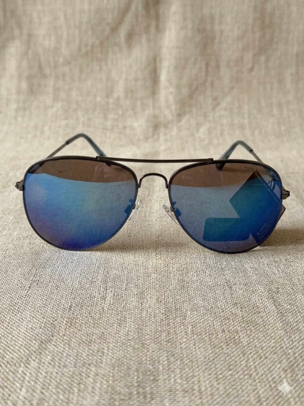 True Religion Aviator Sunglasses TR10570C Blue Gradient Lenses